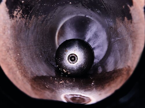 Rohrreinigung Roel mit einer Düse im Rohr