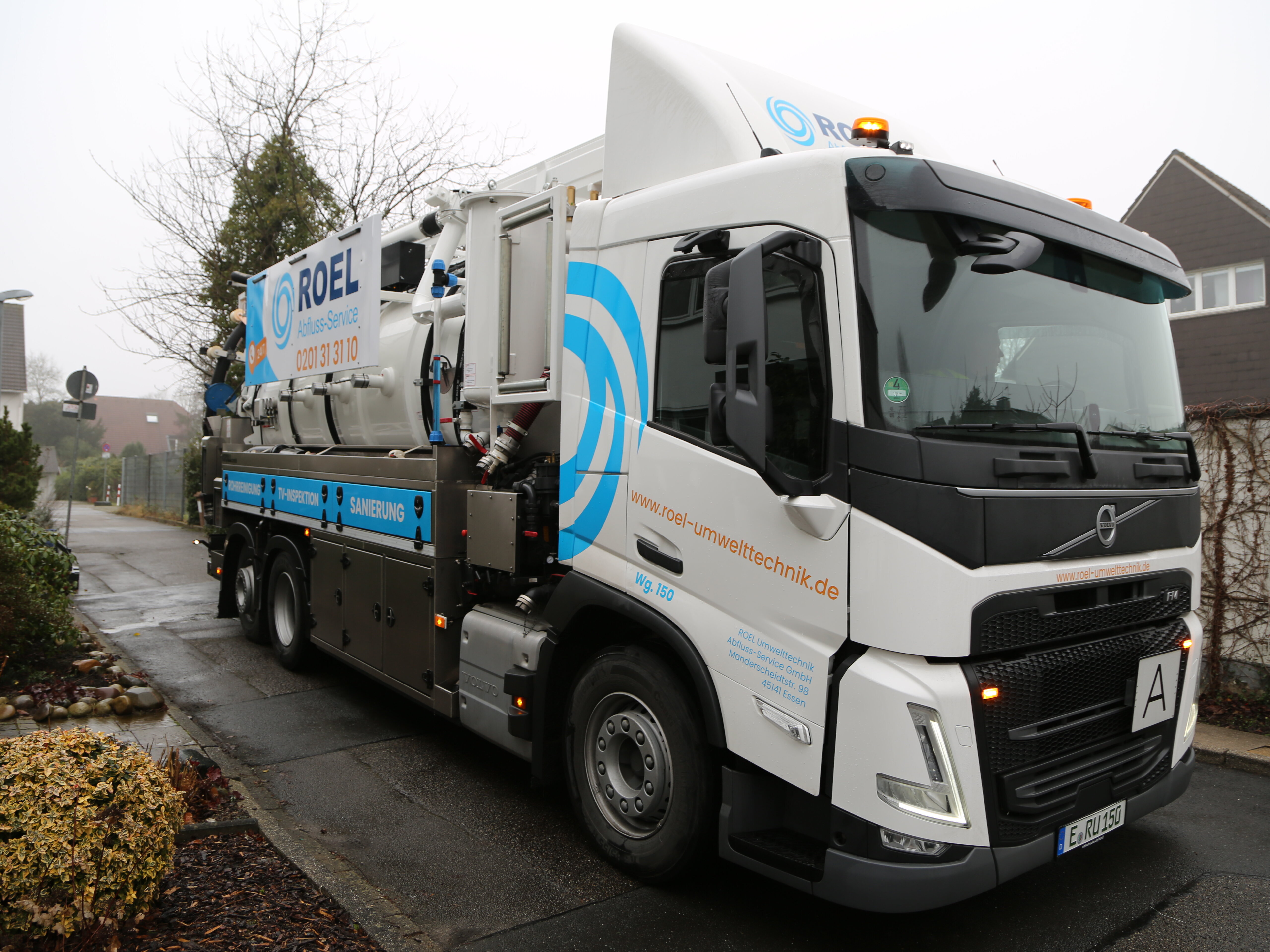 Fahrzeug zur Rohrreinigung von Roel Umwelttechnik in Essen
